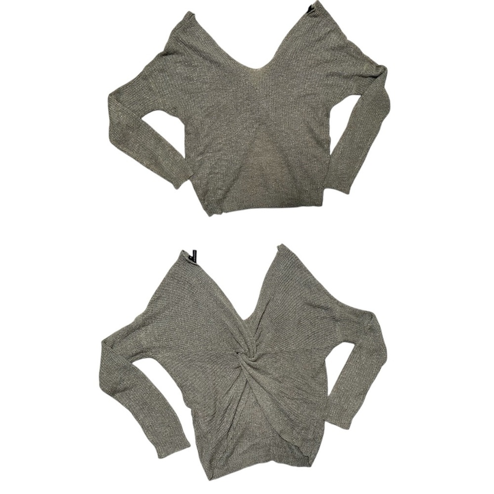 Moon & Madison knot tie back sweater